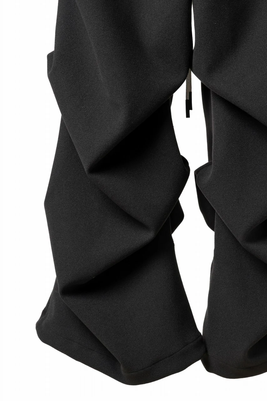 A.F ARTEFACT EXTREME WIDE BAGGY PANTS / KNIT JERSEY (BLACK) - Image 13