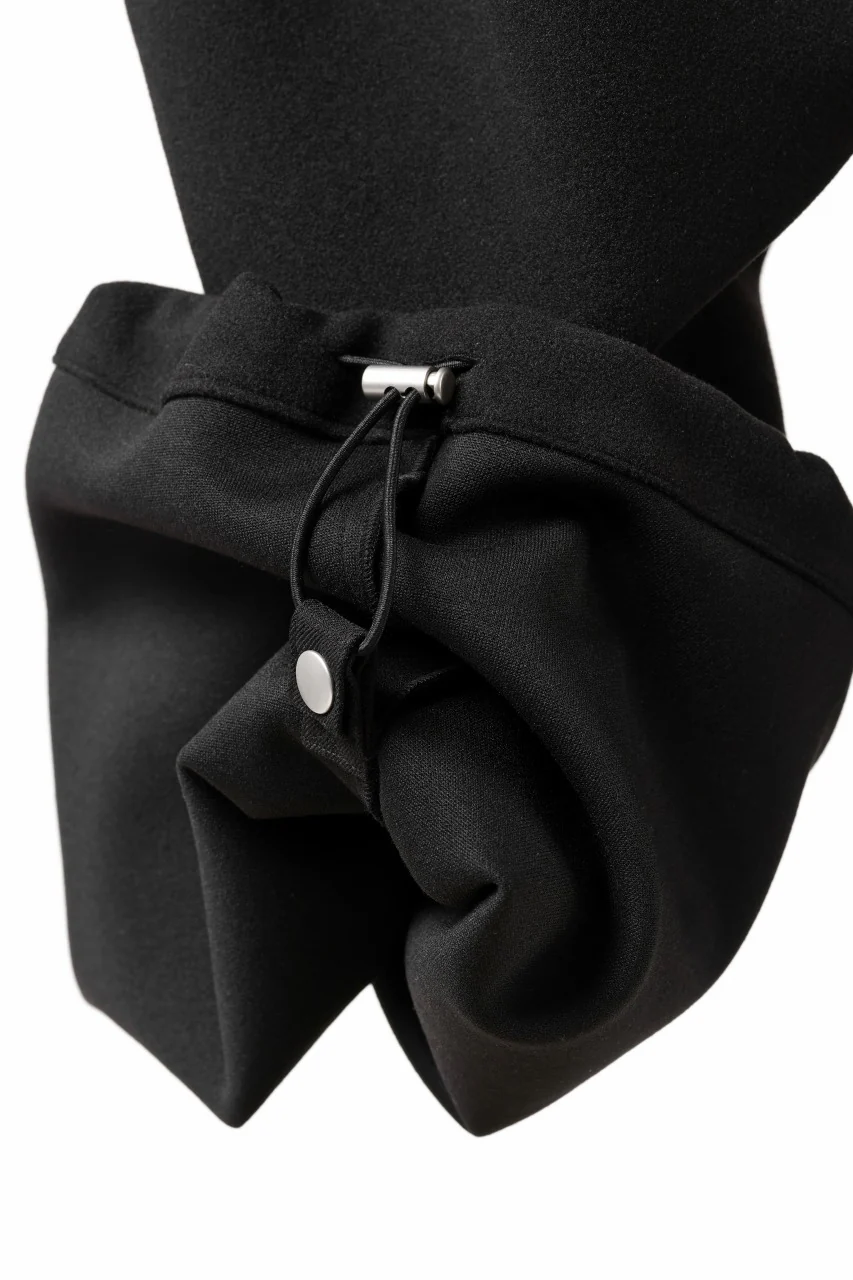 A.F ARTEFACT EXTREME WIDE BAGGY PANTS / KNIT JERSEY (BLACK) - Image 14