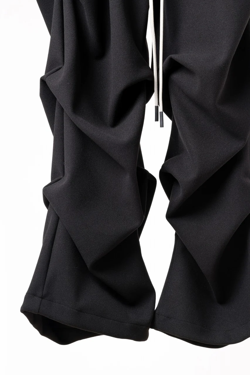 A.F ARTEFACT EXTREME WIDE BAGGY PANTS / KNIT JERSEY (BLACK) - Image 6