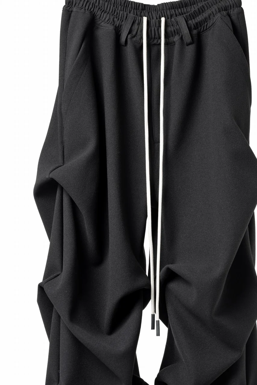 A.F ARTEFACT EXTREME WIDE BAGGY PANTS / KNIT JERSEY (BLACK) - Image 7