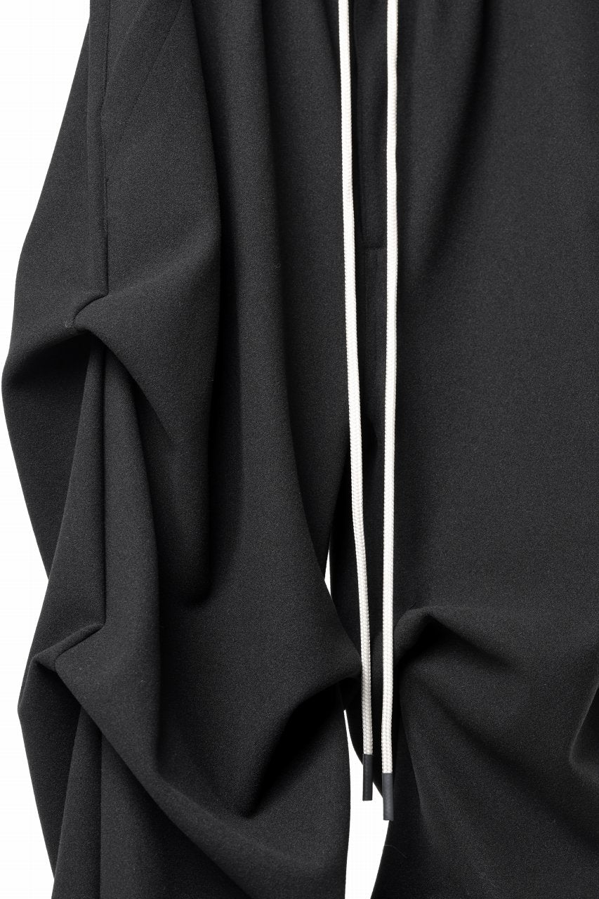 A.F ARTEFACT EXTREME WIDE BAGGY PANTS / KNIT JERSEY (BLACK) - Image 8