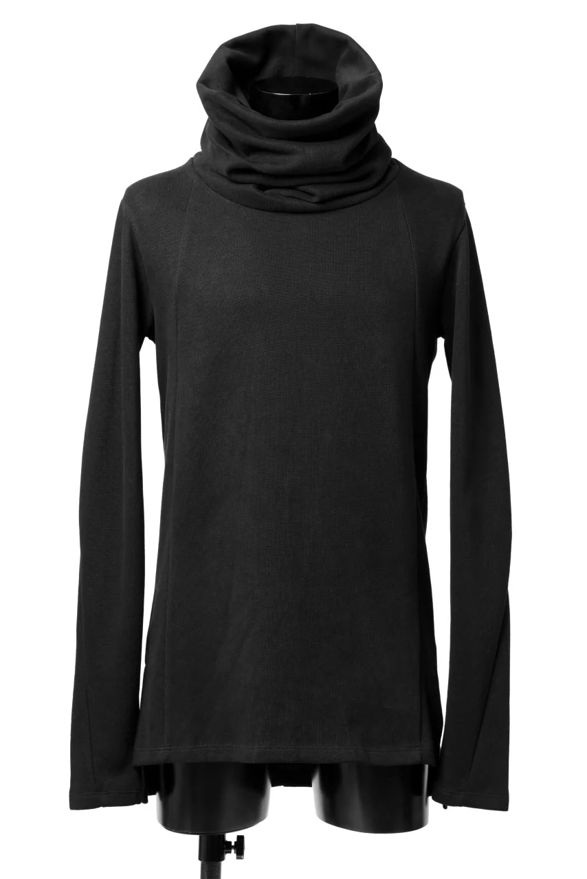 A.F ARTEFACT TURTLE NECK PULLOVER / COPE KNIT JERSEY (BLACK)