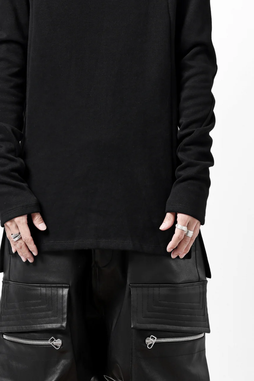 A.F ARTEFACT TURTLE NECK PULLOVER / COPE KNIT JERSEY (BLACK) - Image 21