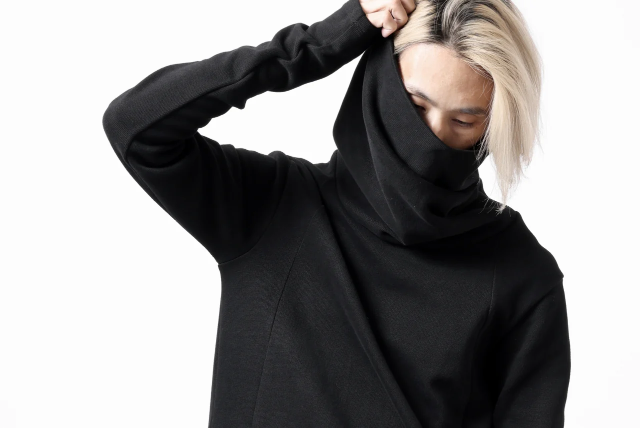 A.F ARTEFACT TURTLE NECK PULLOVER / COPE KNIT JERSEY (BLACK) - Image 24
