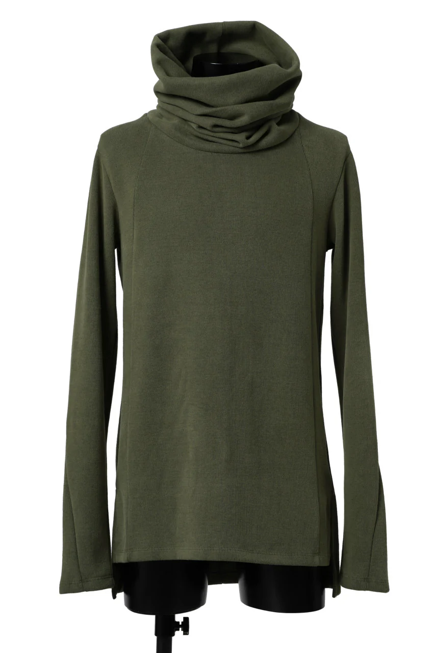 A.F ARTEFACT TURTLE NECK PULLOVER / COPE KNIT JERSEY (KHAKI)