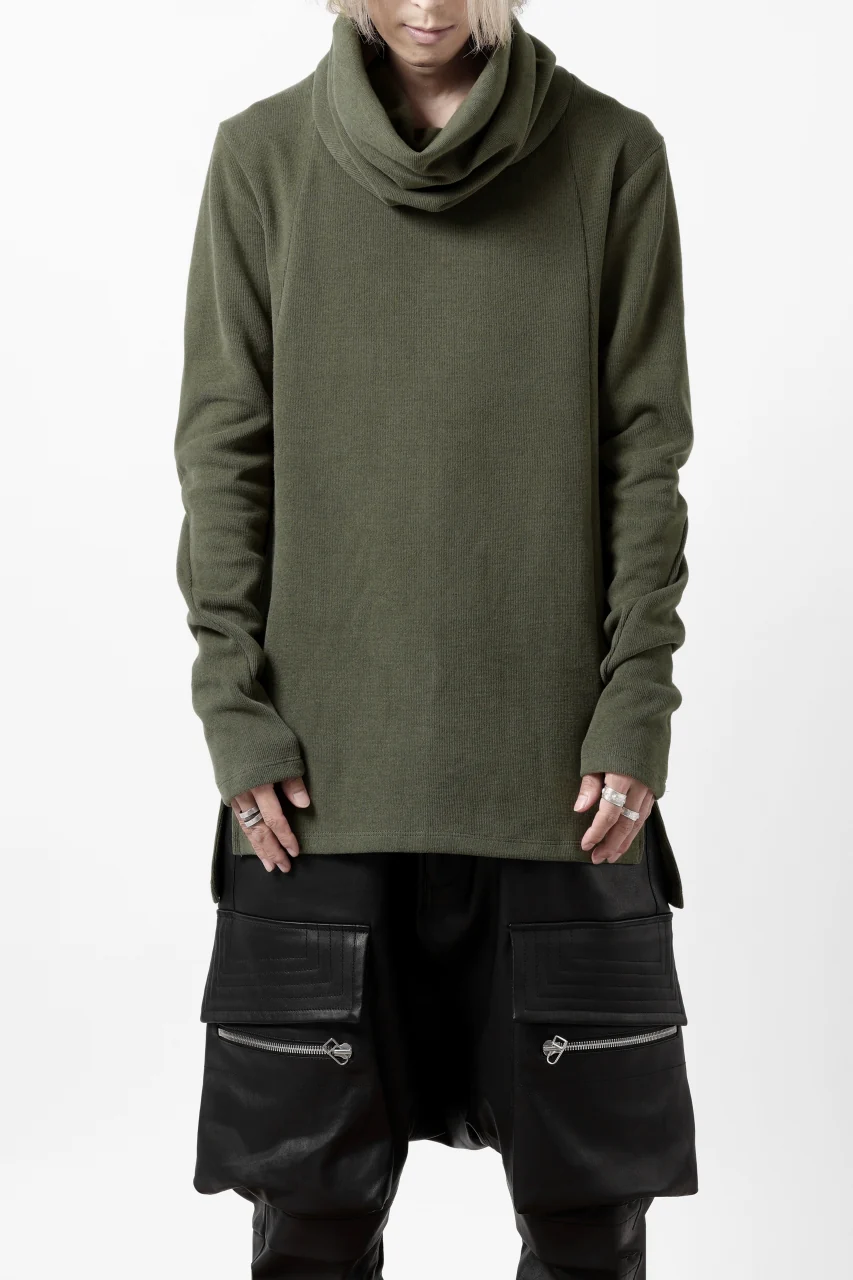 A.F ARTEFACT TURTLE NECK PULLOVER / COPE KNIT JERSEY (KHAKI) - Image 4