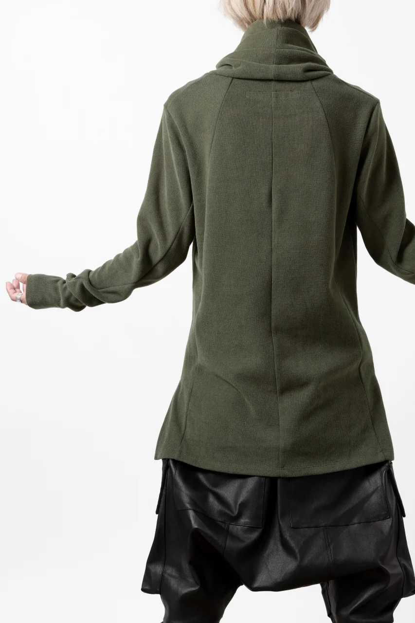A.F ARTEFACT TURTLE NECK PULLOVER / COPE KNIT JERSEY (KHAKI) - Image 5