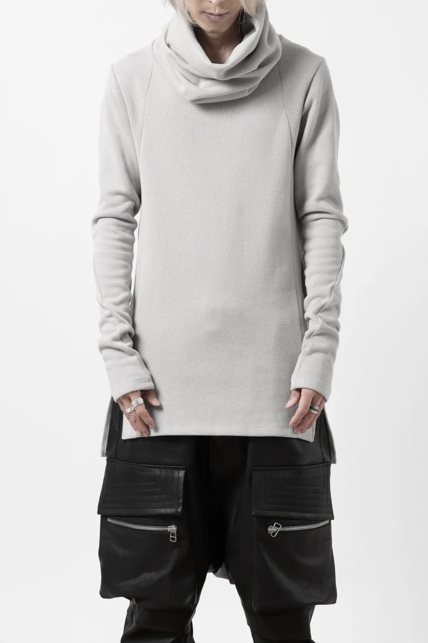 A.F ARTEFACT TURTLE NECK PULLOVER / COPE KNIT JERSEY (L.GREY) - Image 2