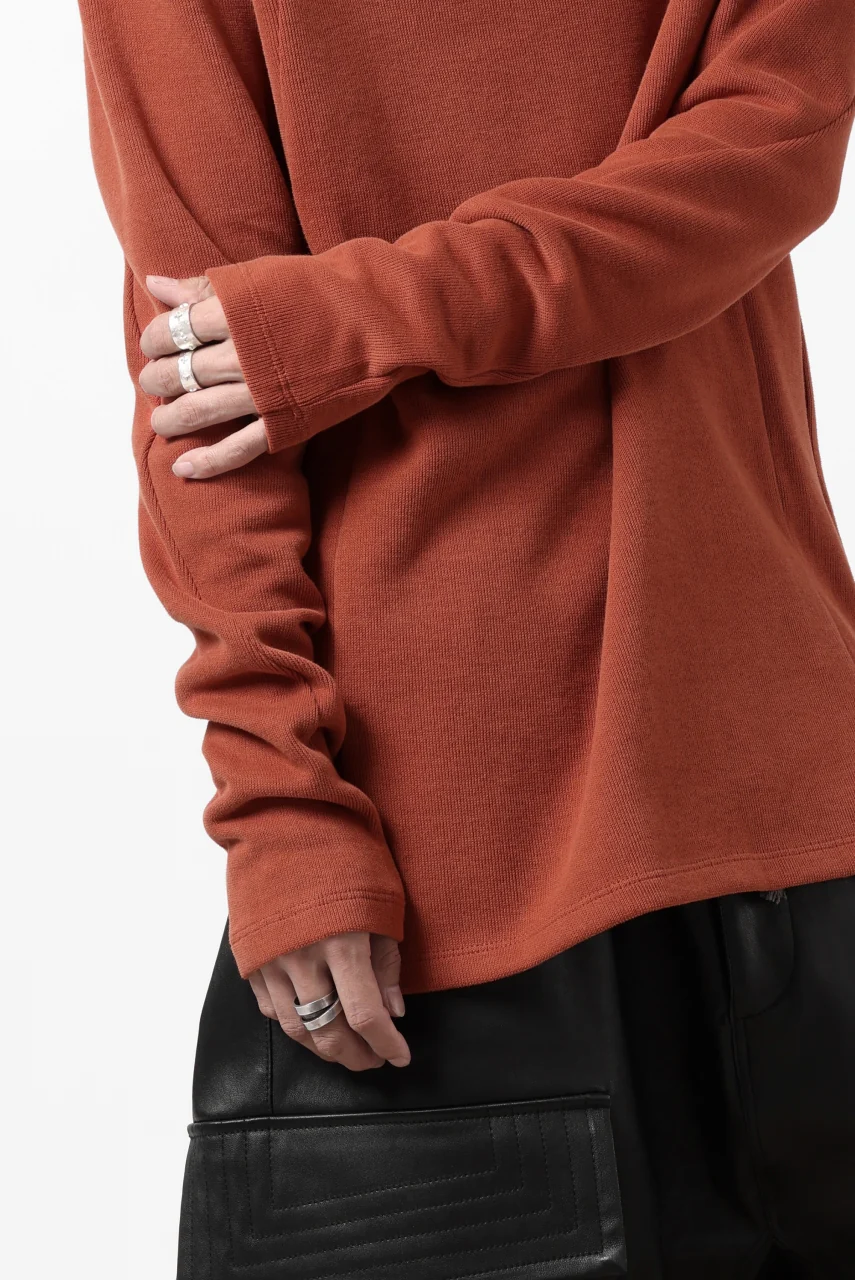 A.F ARTEFACT TURTLE NECK PULLOVER / COPE KNIT JERSEY (ORANGE) - Image 26