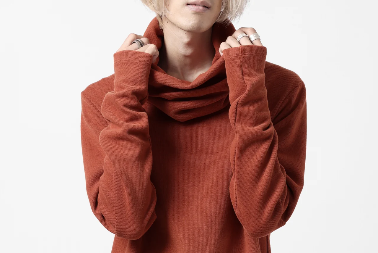 A.F ARTEFACT TURTLE NECK PULLOVER / COPE KNIT JERSEY (ORANGE) - Image 28
