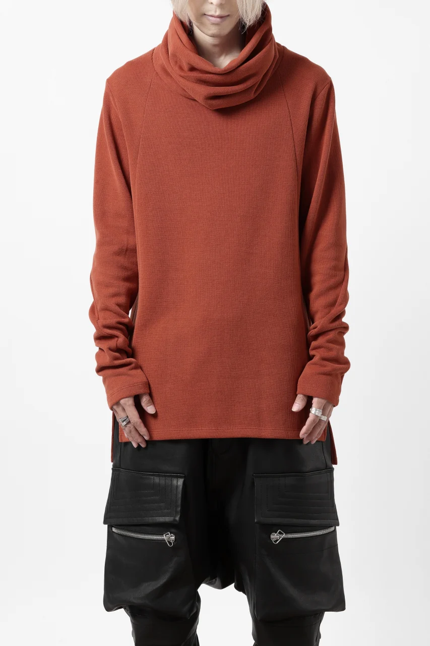 A.F ARTEFACT TURTLE NECK PULLOVER / COPE KNIT JERSEY (ORANGE) - Image 3