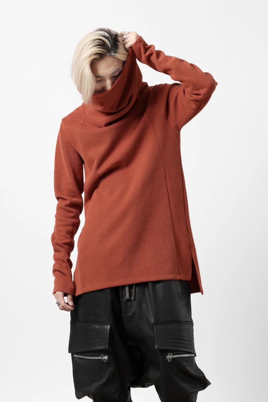 A.F ARTEFACT TURTLE NECK PULLOVER / COPE KNIT JERSEY (ORANGE) - Image 7