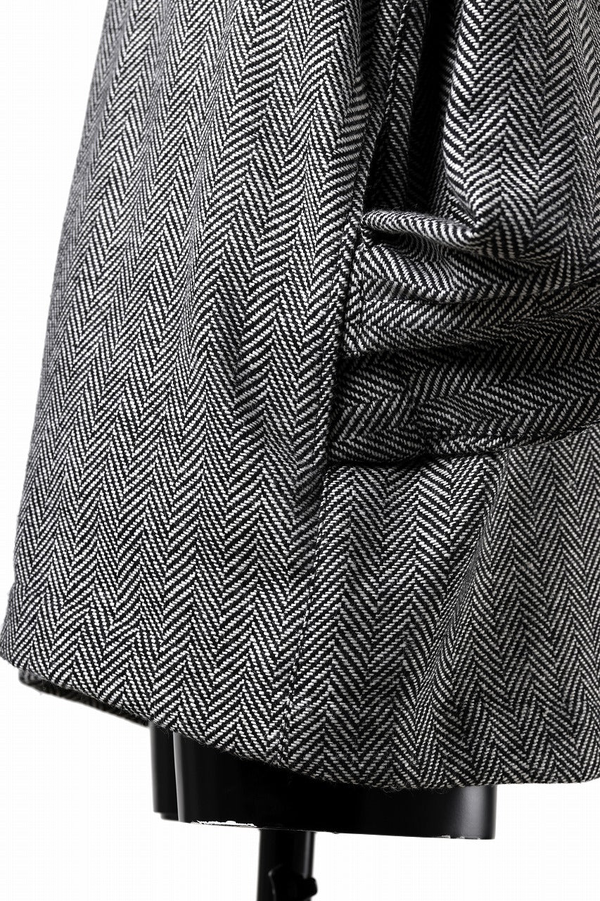 A.F ARTEFACT TWEED COVERALL SHIRT (BLACK x WHITE) - Image 23