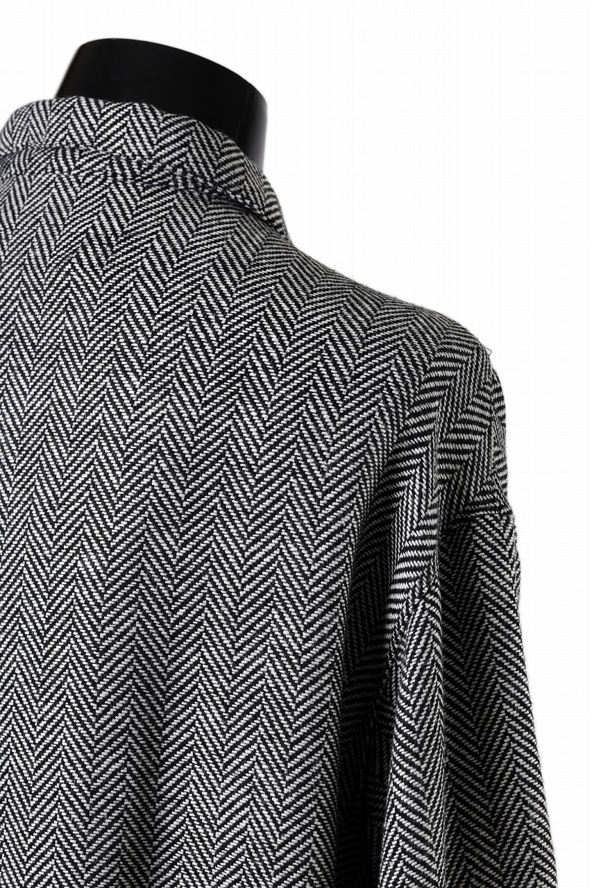 A.F ARTEFACT TWEED COVERALL SHIRT (BLACK x WHITE) - Image 24
