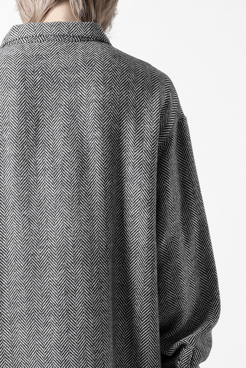 A.F ARTEFACT TWEED COVERALL SHIRT (BLACK x WHITE) - Image 31