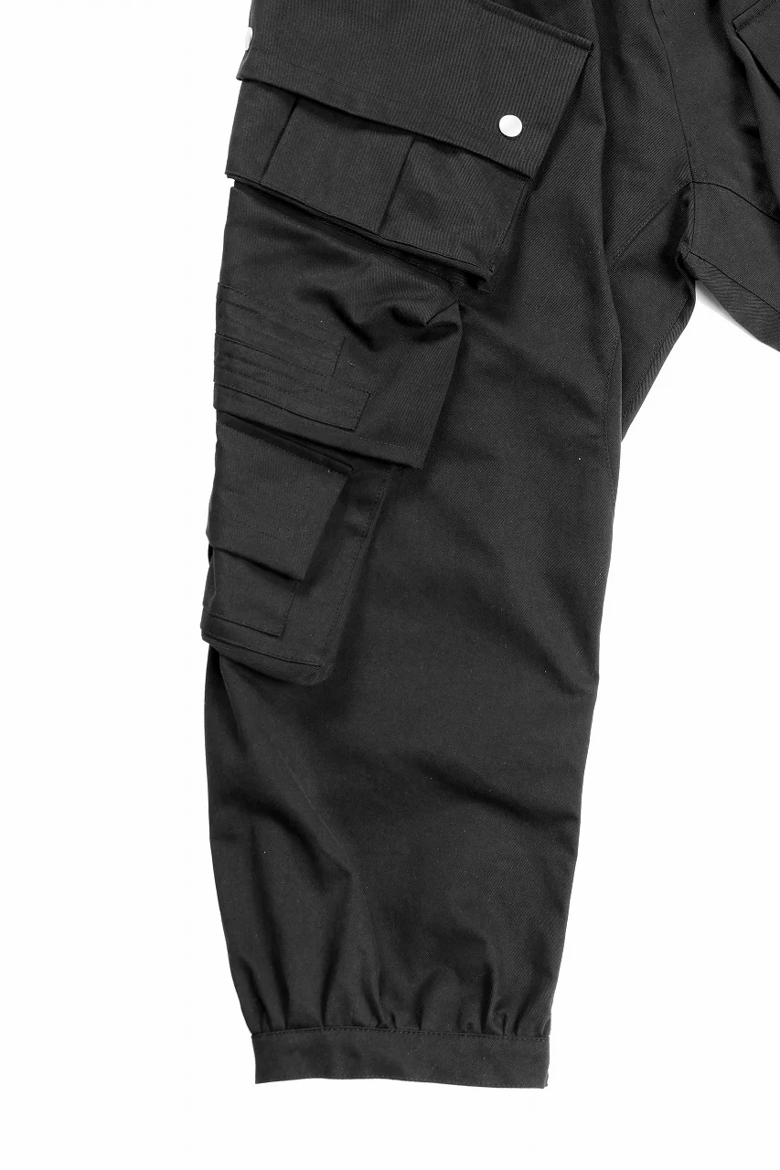 A.F ARTEFACT TWILL DROPCROTCH CARGO PANTS (BLACK) - Image 16