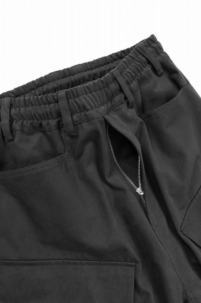A.F ARTEFACT TWILL DROPCROTCH CARGO PANTS (BLACK) - Image 20