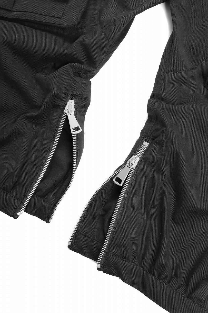 A.F ARTEFACT TWILL DROPCROTCH CARGO PANTS (BLACK) - Image 23
