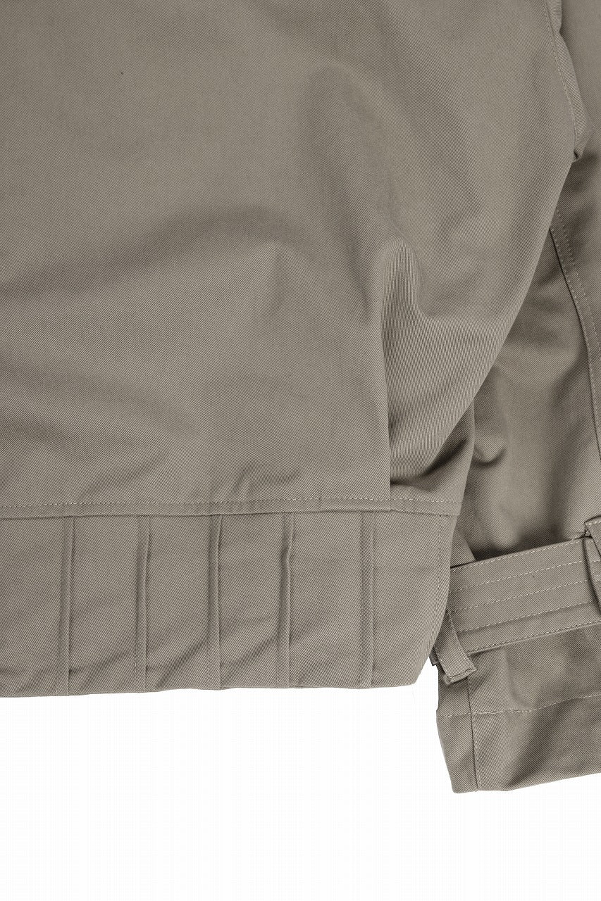 A.F ARTEFACT TWILL MILITARY HOODIE BLOUSON (KHAKI) - Image 15