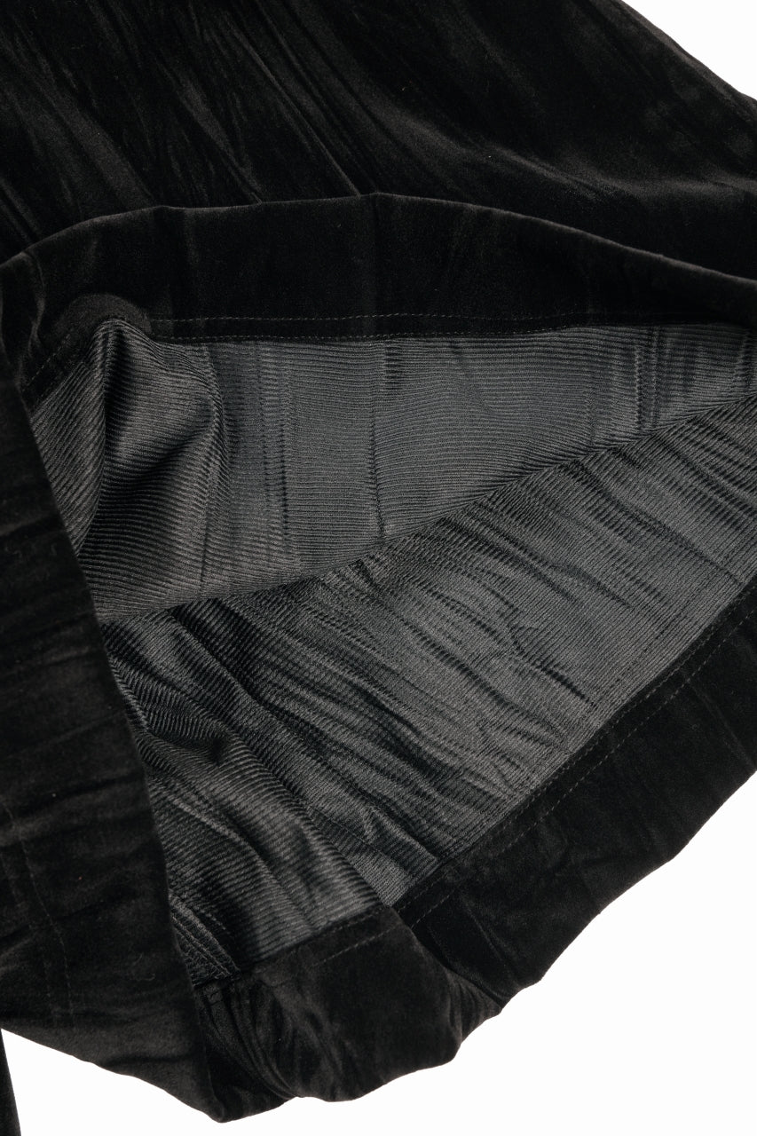 A.F ARTEFACT WASHER VELOR WRAP SKIRT SHORTS (BLACK) - Image 11