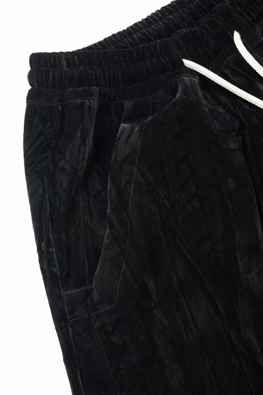 A.F ARTEFACT WASHER VELOR SARROUEL SHORTS (BLACK) - Image 6