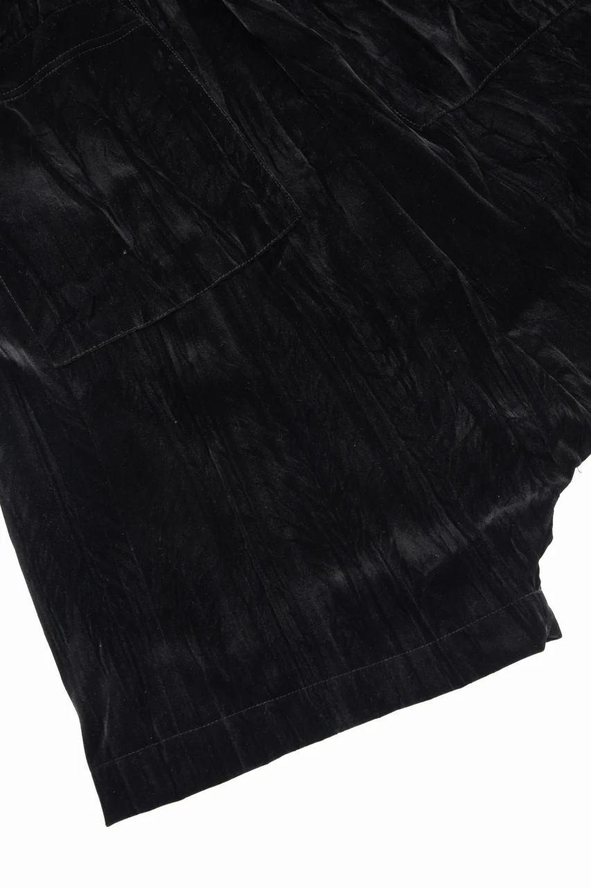 A.F ARTEFACT WASHER VELOR SARROUEL SHORTS (BLACK) - Image 8