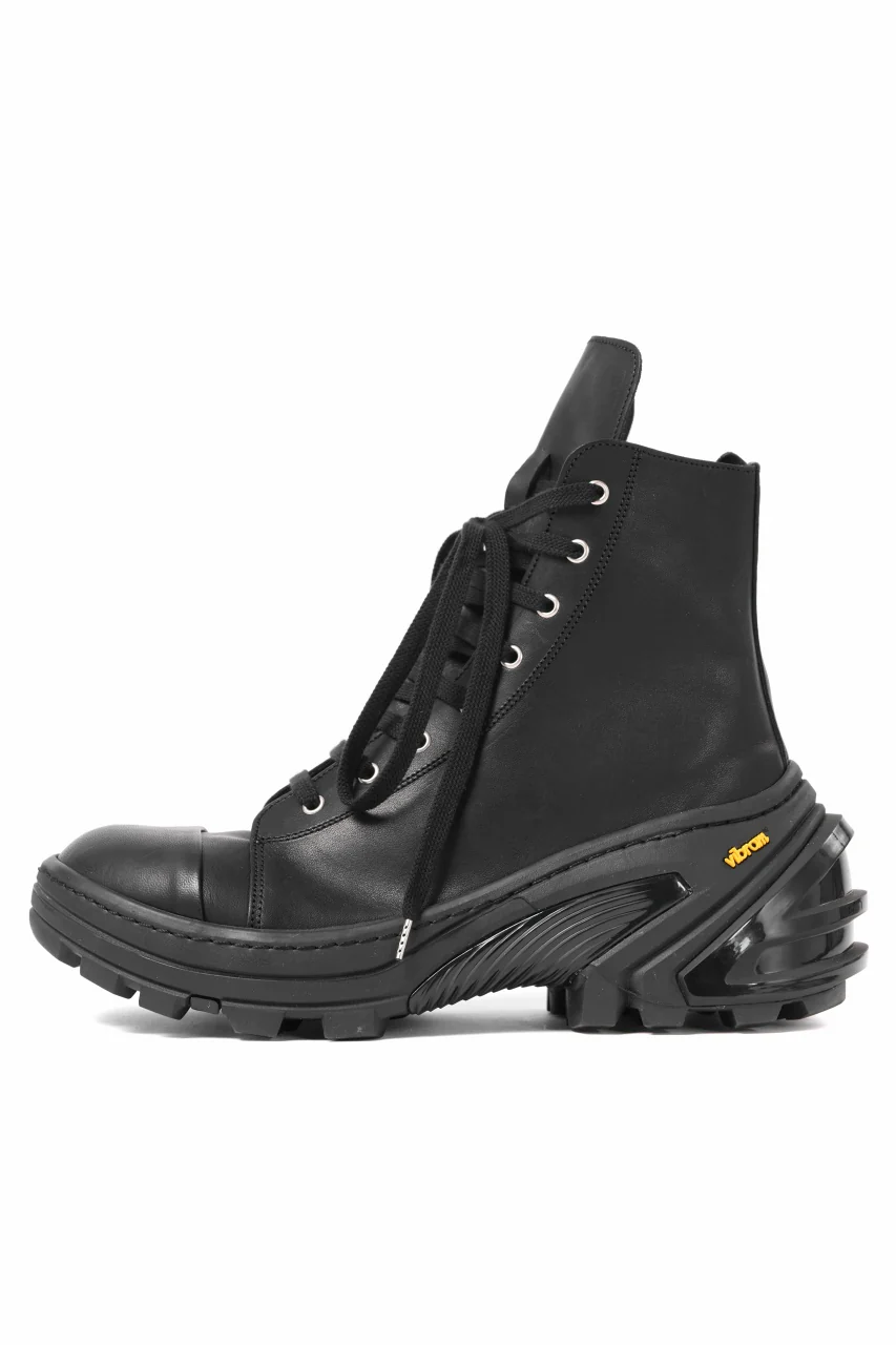A.F ARTEFACT x Portaille LACE & BIAS ZIP ALEXANDER BOOTS / WAXED HORSE LEAHER (ALL BLACK) - Image 17