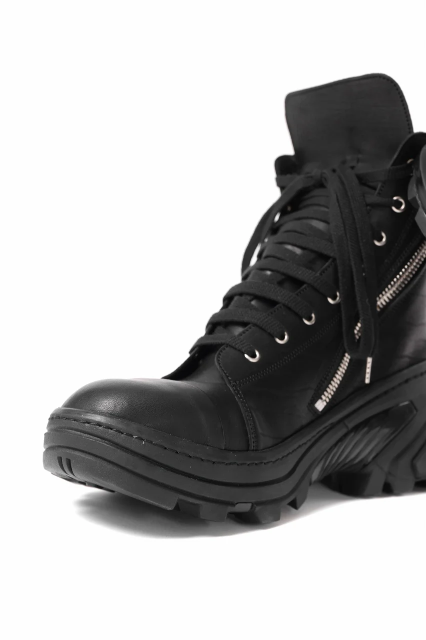 A.F ARTEFACT x Portaille LACE & BIAS ZIP ALEXANDER BOOTS / WAXED HORSE LEAHER (ALL BLACK) - Image 18