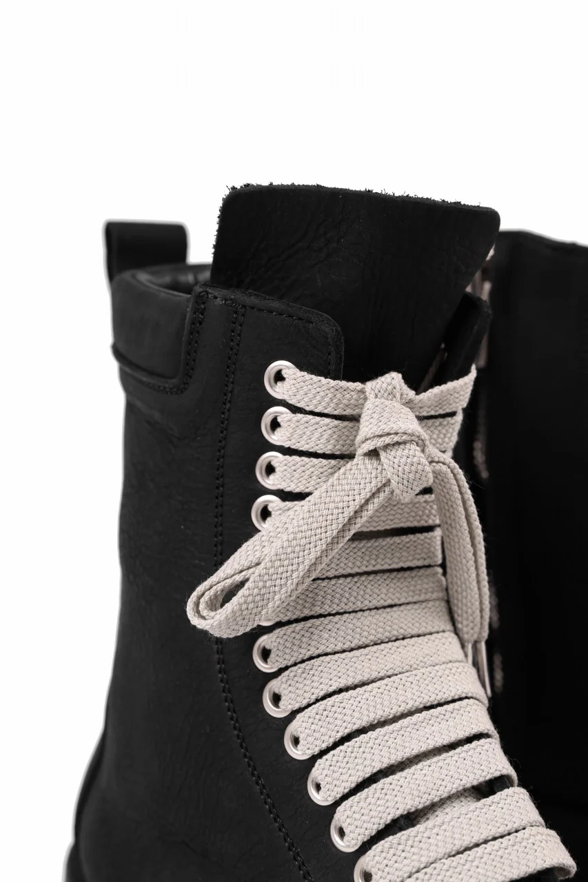 A.F ARTEFACT x Portaille LACE-UP SIDE ZIP BOOTS / MATT NUBUCK (BLACK) - Image 20
