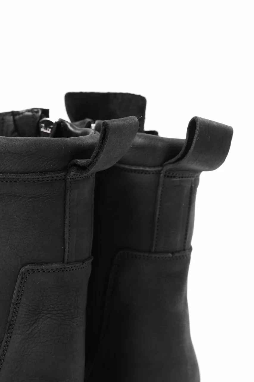 A.F ARTEFACT x Portaille LACE-UP SIDE ZIP BOOTS / MATT NUBUCK (BLACK) - Image 24