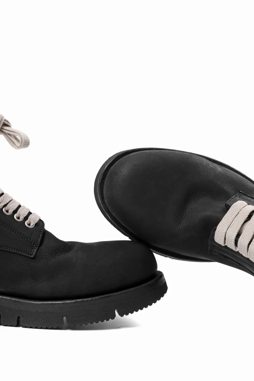 A.F ARTEFACT x Portaille LACE-UP SIDE ZIP BOOTS / MATT NUBUCK (BLACK) - Image 30