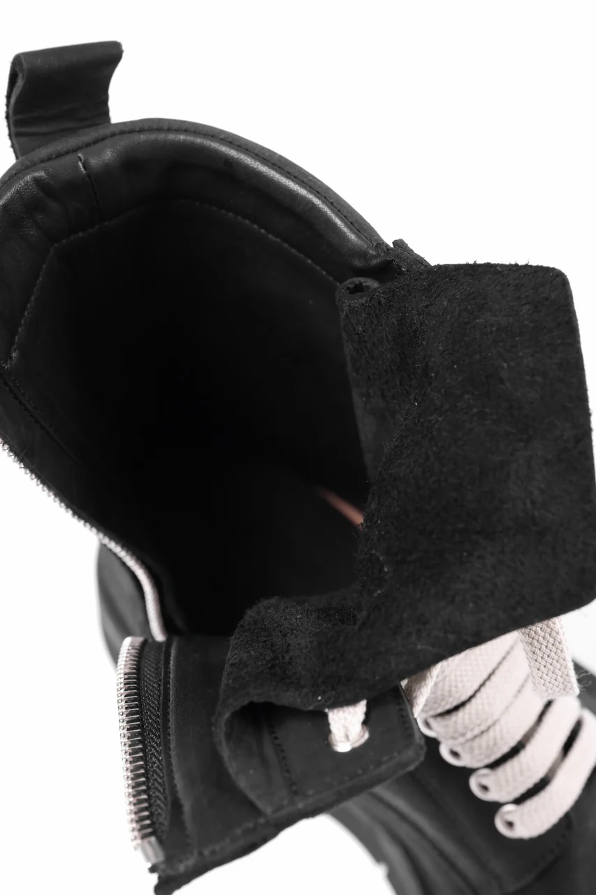 A.F ARTEFACT x Portaille LACE-UP SIDE ZIP BOOTS / MATT NUBUCK (BLACK) - Image 32