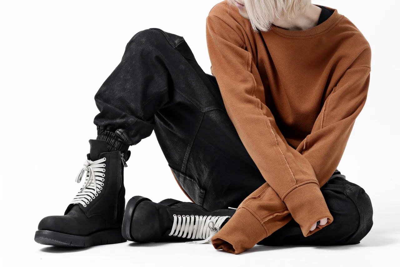 A.F ARTEFACT x Portaille LACE-UP SIDE ZIP BOOTS / MATT NUBUCK (BLACK) - Image 42