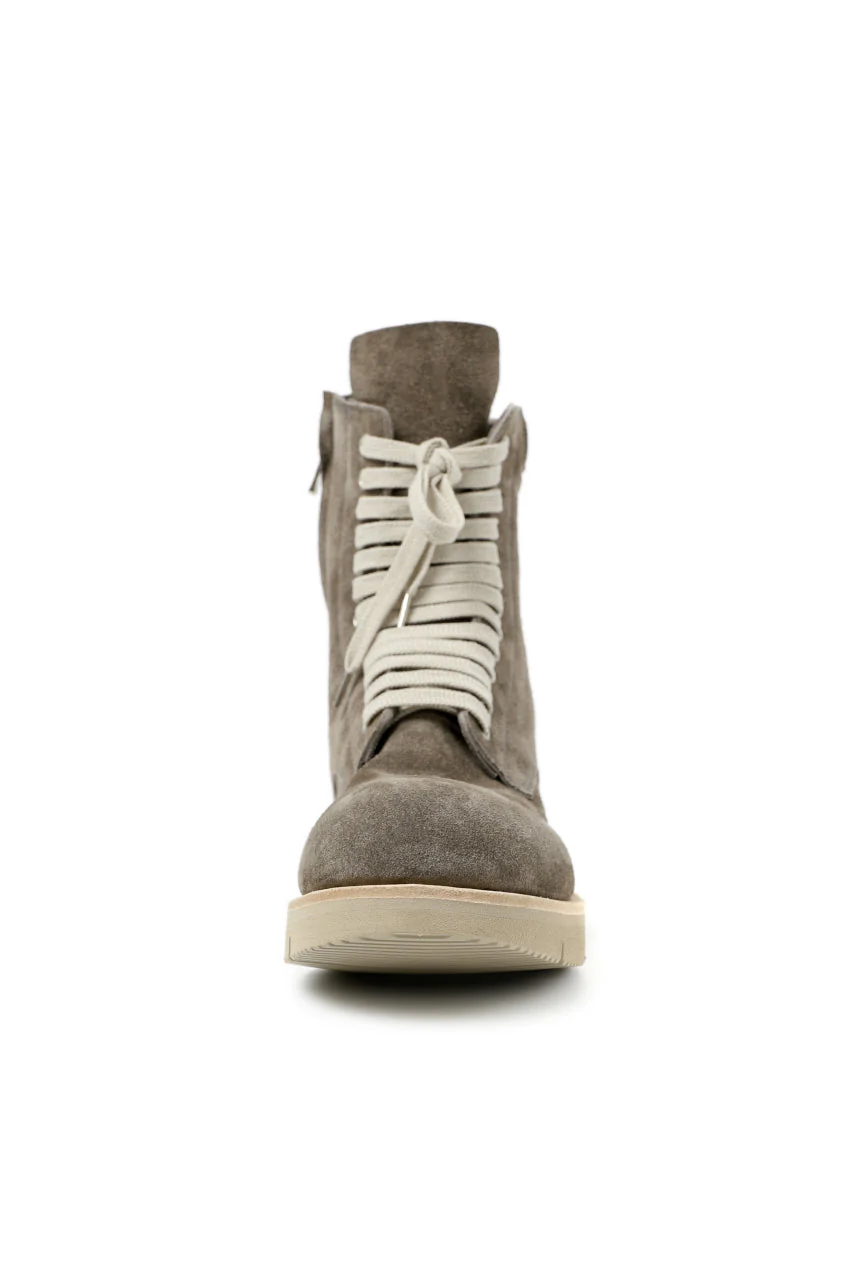 A.F ARTEFACT × Portaille LACE-UP SIDE ZIP BOOTS / SOFT SUEDE (GREIGE) - Image 13