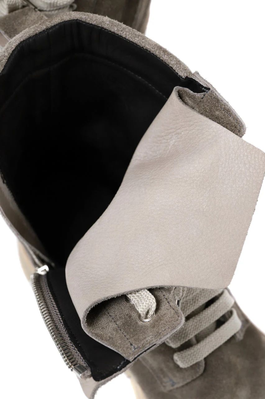 A.F ARTEFACT × Portaille LACE-UP SIDE ZIP BOOTS / SOFT SUEDE (GREIGE) - Image 26
