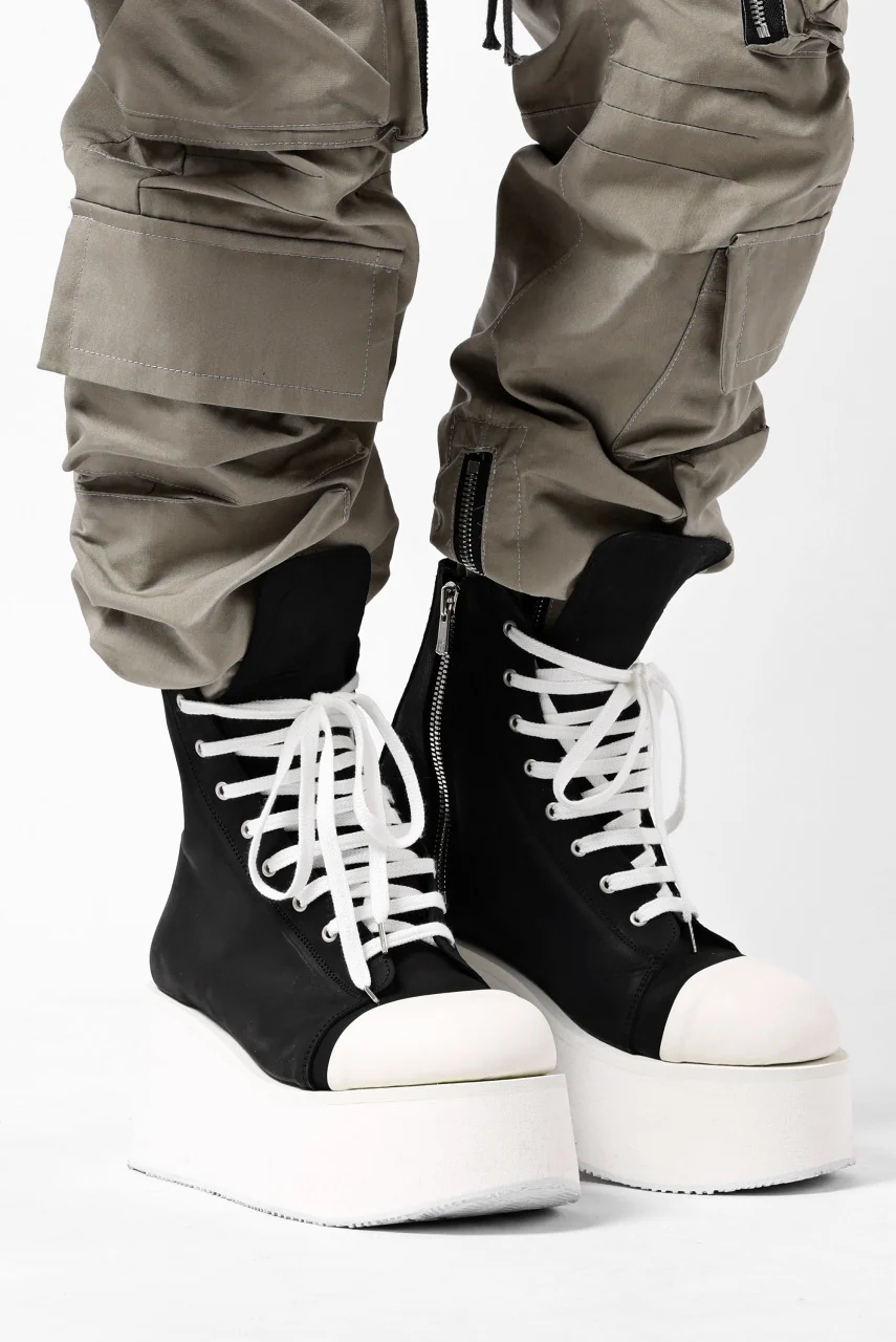 A.F ARTEFACT x Portaille PLATFORM HIGHCUT SNEAKERBOOTS / MATT NUBUCK (BLACK) - Image 14
