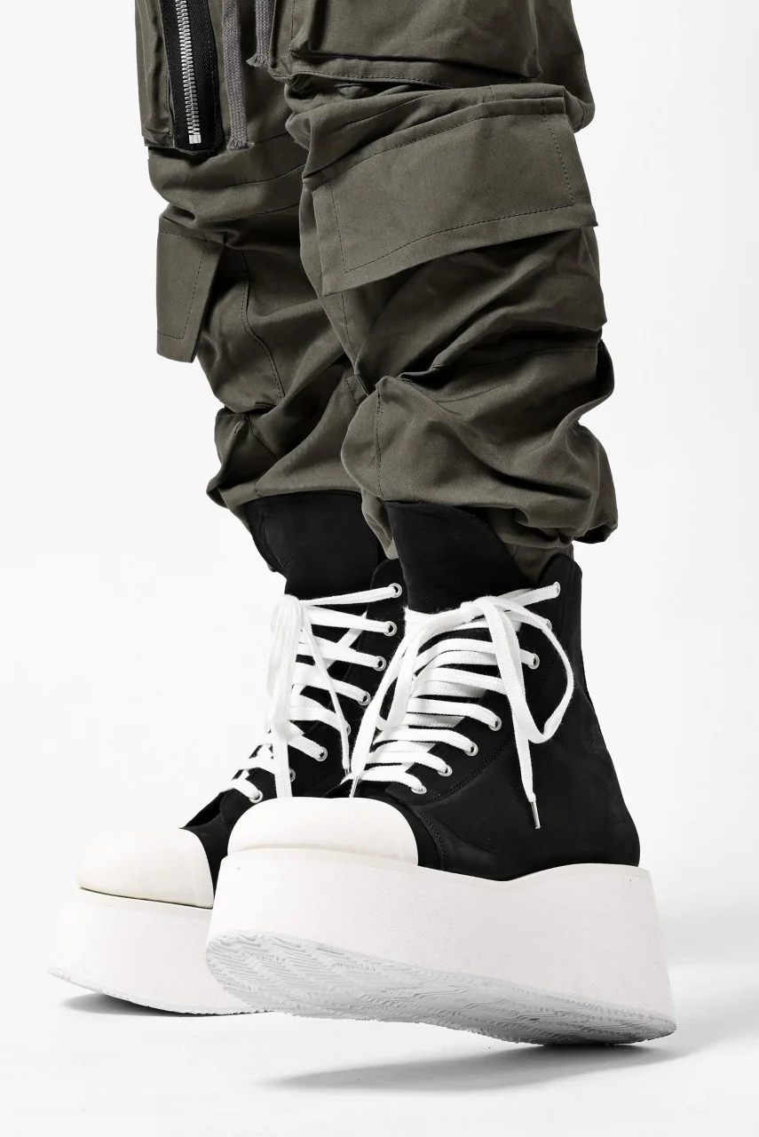 A.F ARTEFACT x Portaille PLATFORM HIGHCUT SNEAKERBOOTS / MATT NUBUCK (BLACK) - Image 18