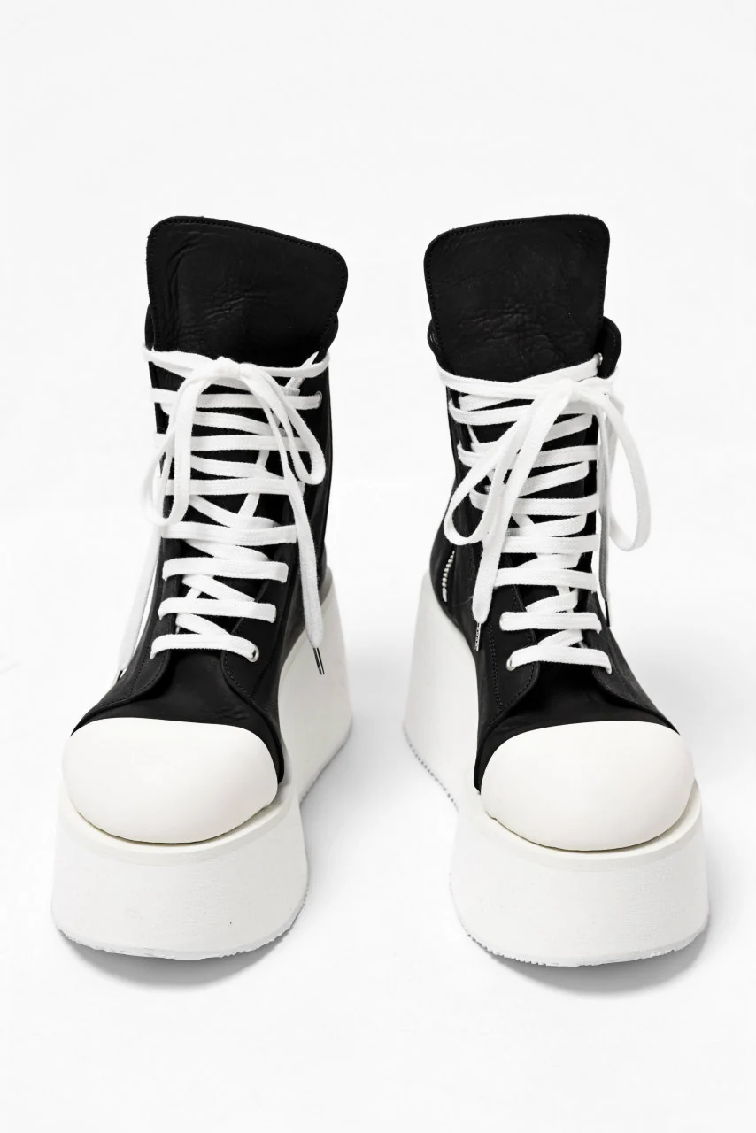 A.F ARTEFACT x Portaille PLATFORM HIGHCUT SNEAKERBOOTS / MATT NUBUCK (BLACK) - Image 3
