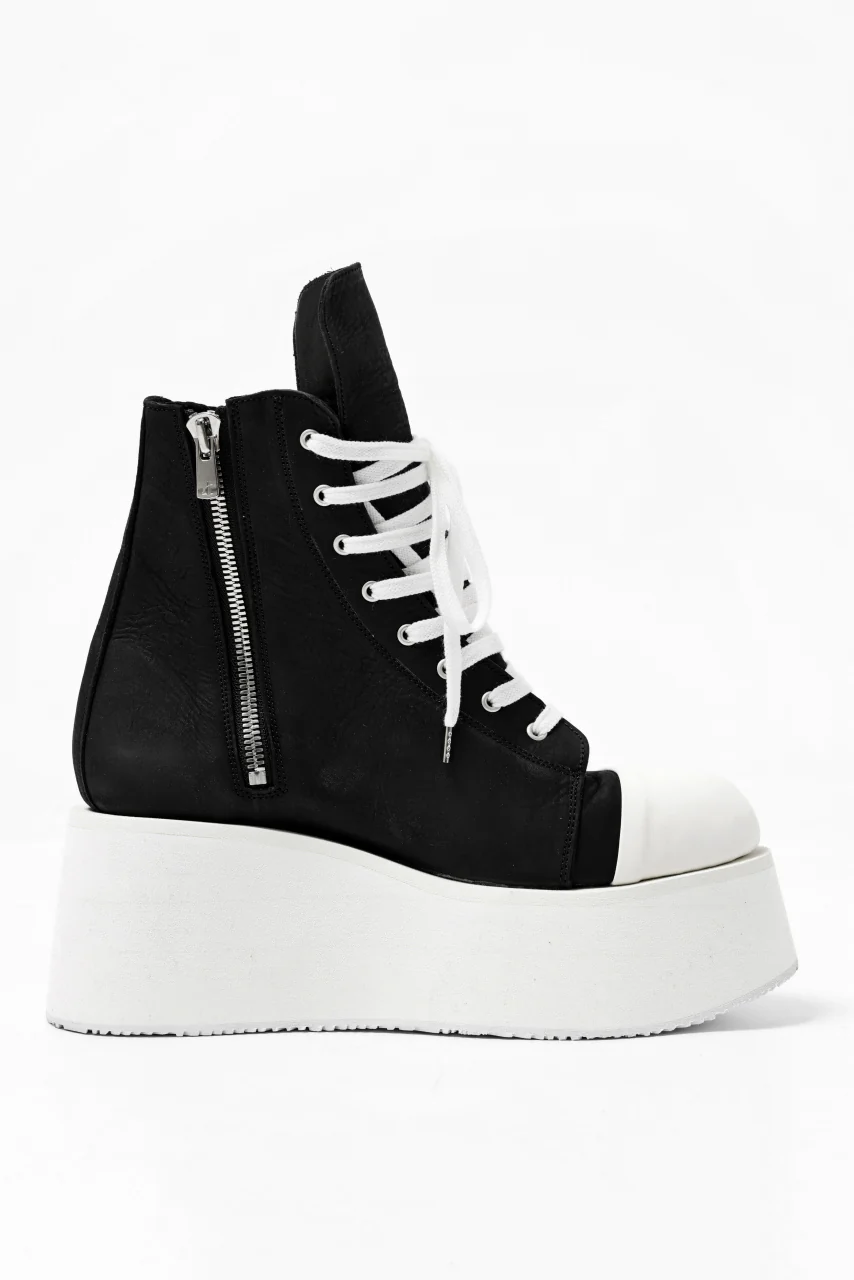 A.F ARTEFACT x Portaille PLATFORM HIGHCUT SNEAKERBOOTS / MATT NUBUCK (BLACK) - Image 5