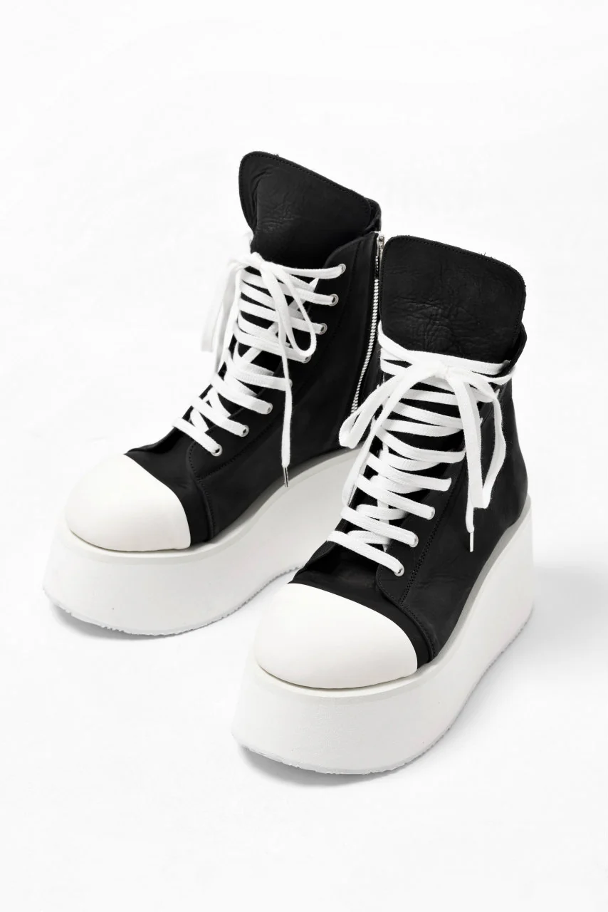 A.F ARTEFACT x Portaille PLATFORM HIGHCUT SNEAKERBOOTS / MATT NUBUCK (BLACK) - Image 6