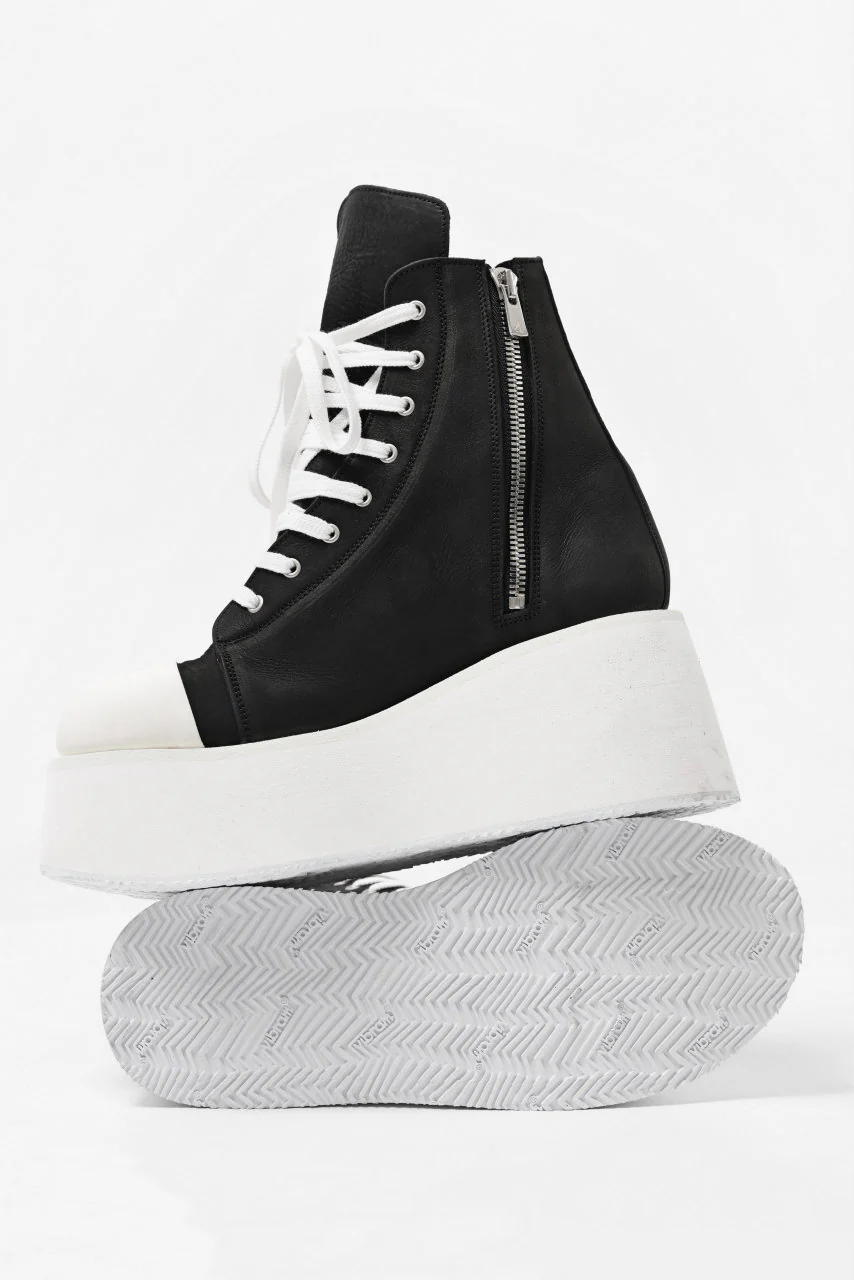 A.F ARTEFACT x Portaille PLATFORM HIGHCUT SNEAKERBOOTS / MATT NUBUCK (BLACK) - Image 9
