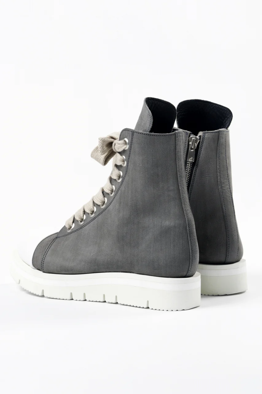 A.F ARTEFACT x Portaille THICK SNEAKER BOOTS / FILED STEER (GREY×WHITE) - Image 6