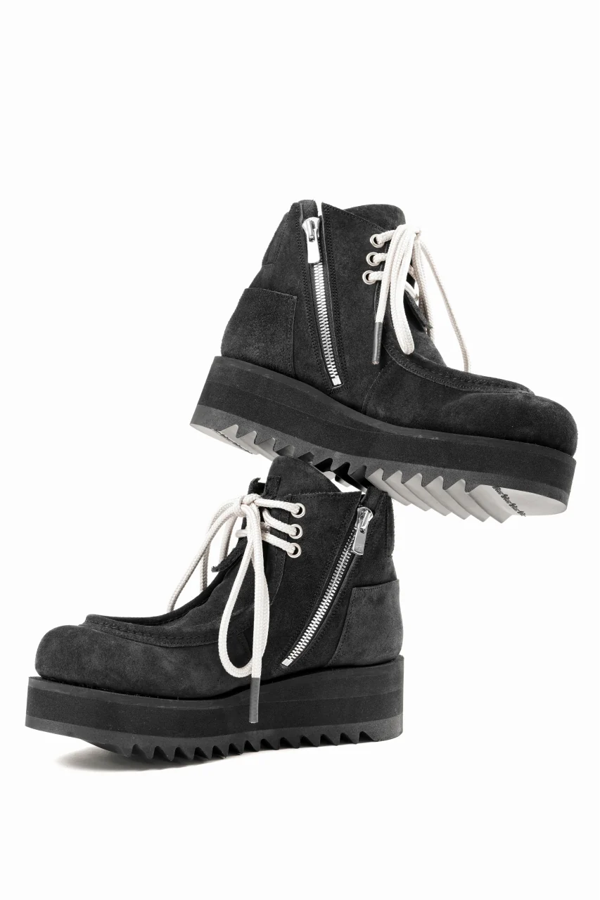 A.F ARTEFACT x Portaille TYROLEAN BOOTS / OILED NUBUCK (BLACK) - Image 14