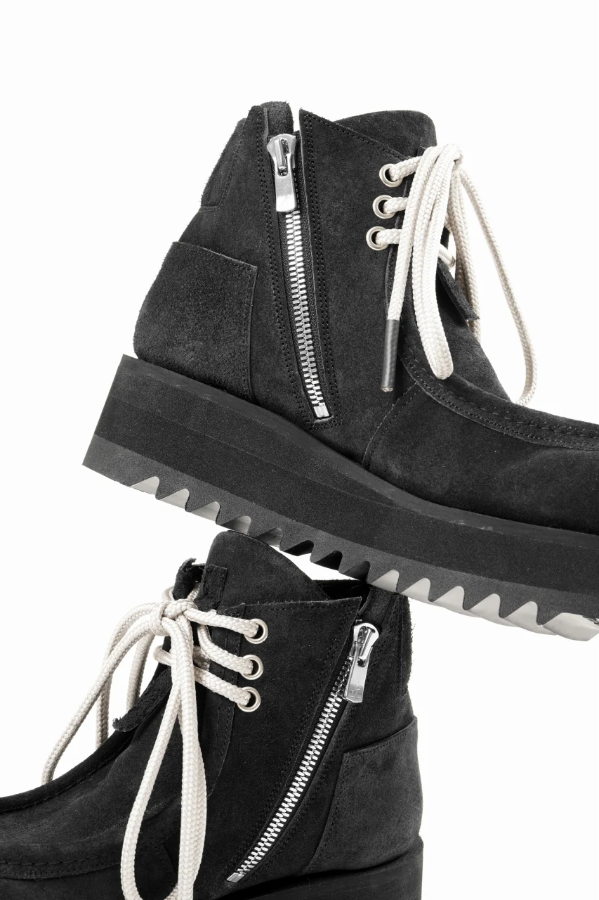 A.F ARTEFACT x Portaille TYROLEAN BOOTS / OILED NUBUCK (BLACK) - Image 15