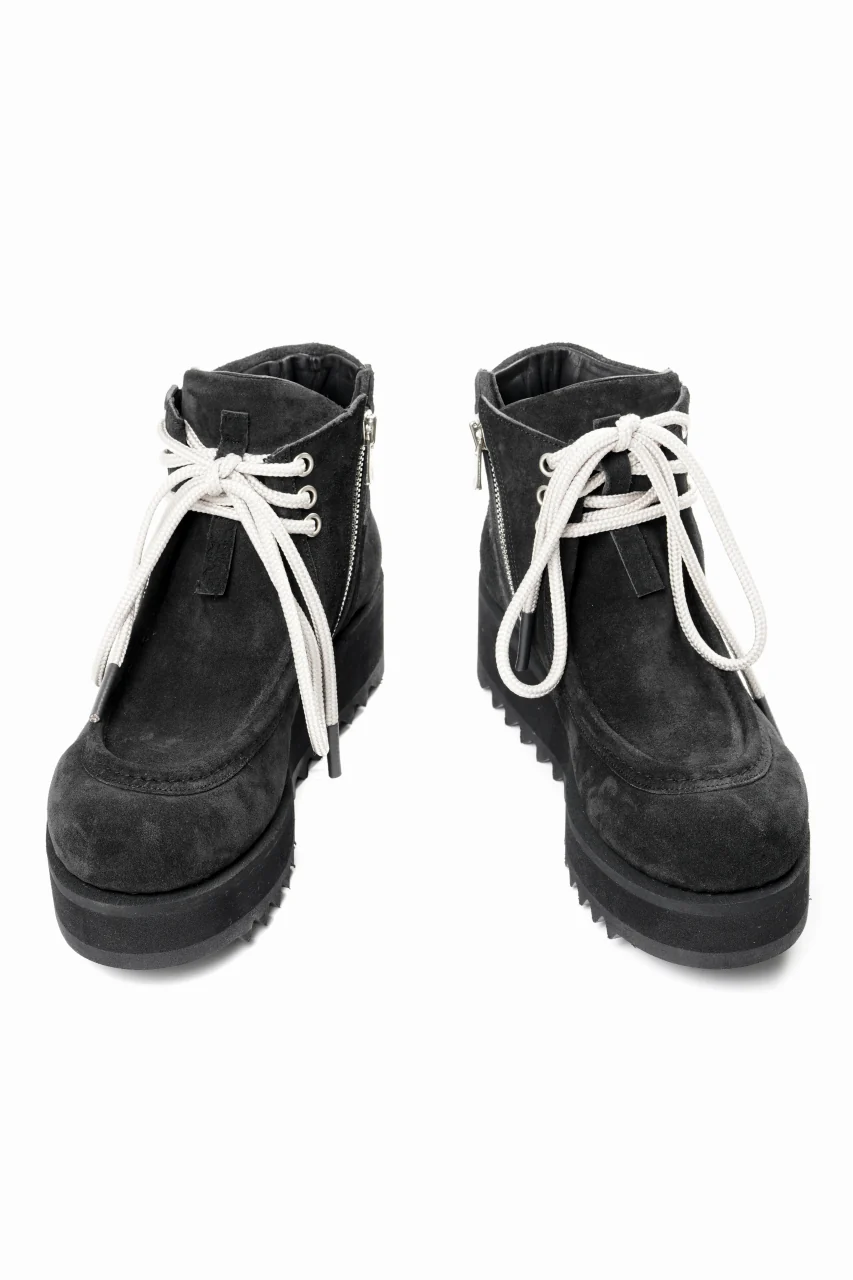 A.F ARTEFACT x Portaille TYROLEAN BOOTS / OILED NUBUCK (BLACK) - Image 6