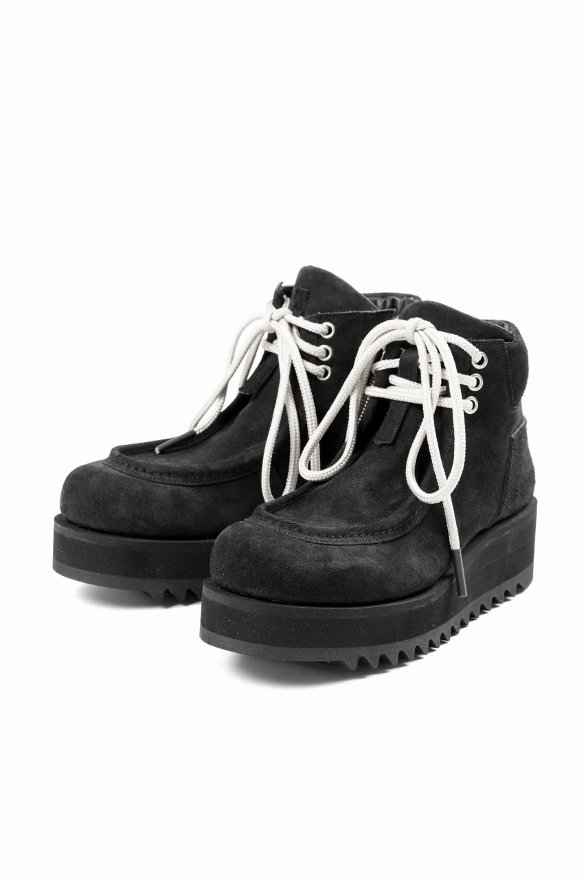 A.F ARTEFACT x Portaille TYROLEAN BOOTS / OILED NUBUCK (BLACK) - Image 7