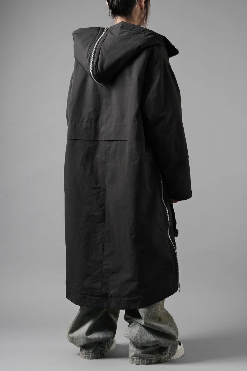 A.F ARTEFACT ZIP HOODIE COAT / TEDDY BOA FLEECE LINING (BLACK) - Image 17