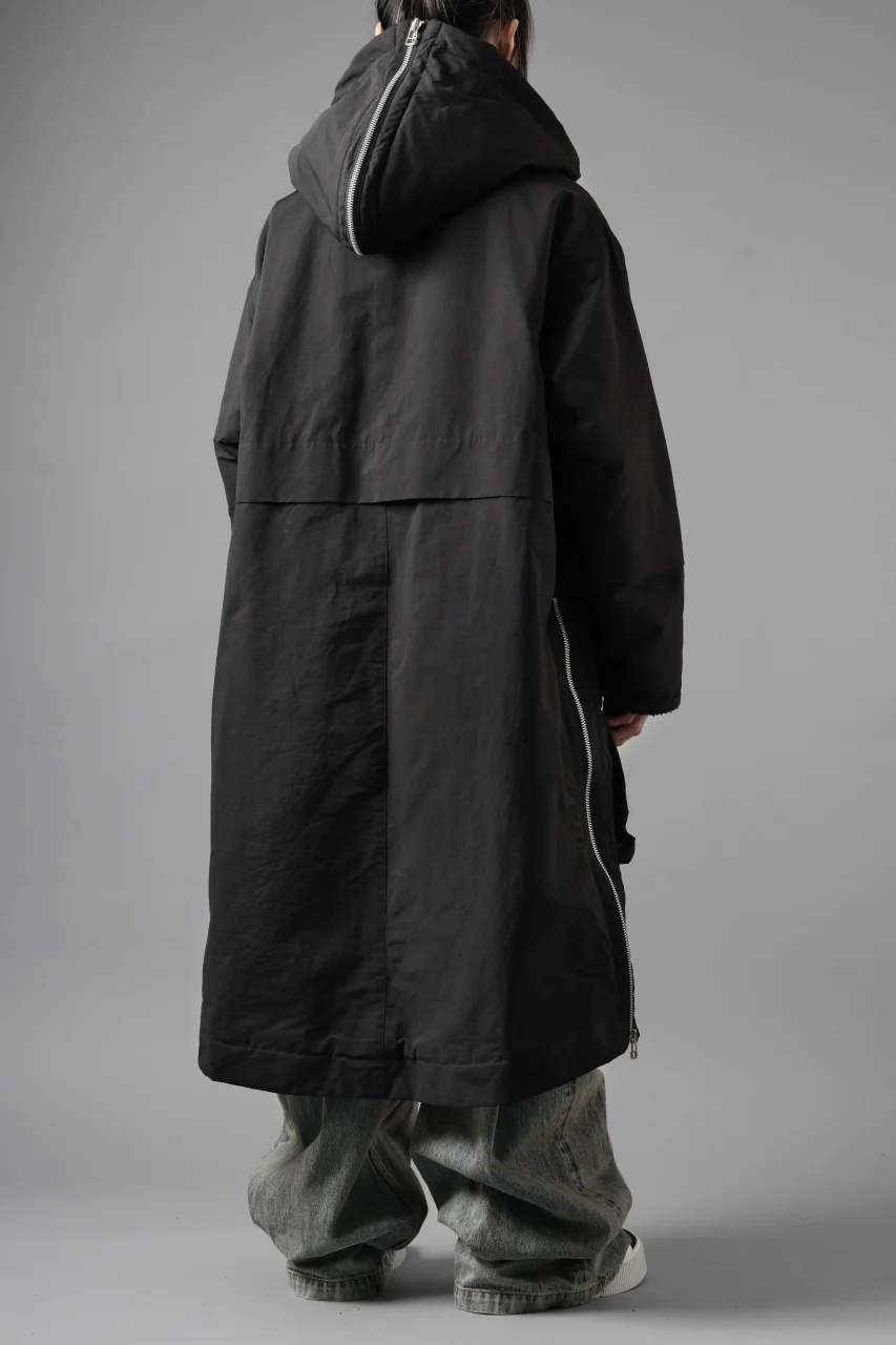A.F ARTEFACT ZIP HOODIE COAT / TEDDY BOA FLEECE LINING (BLACK) - Image 23