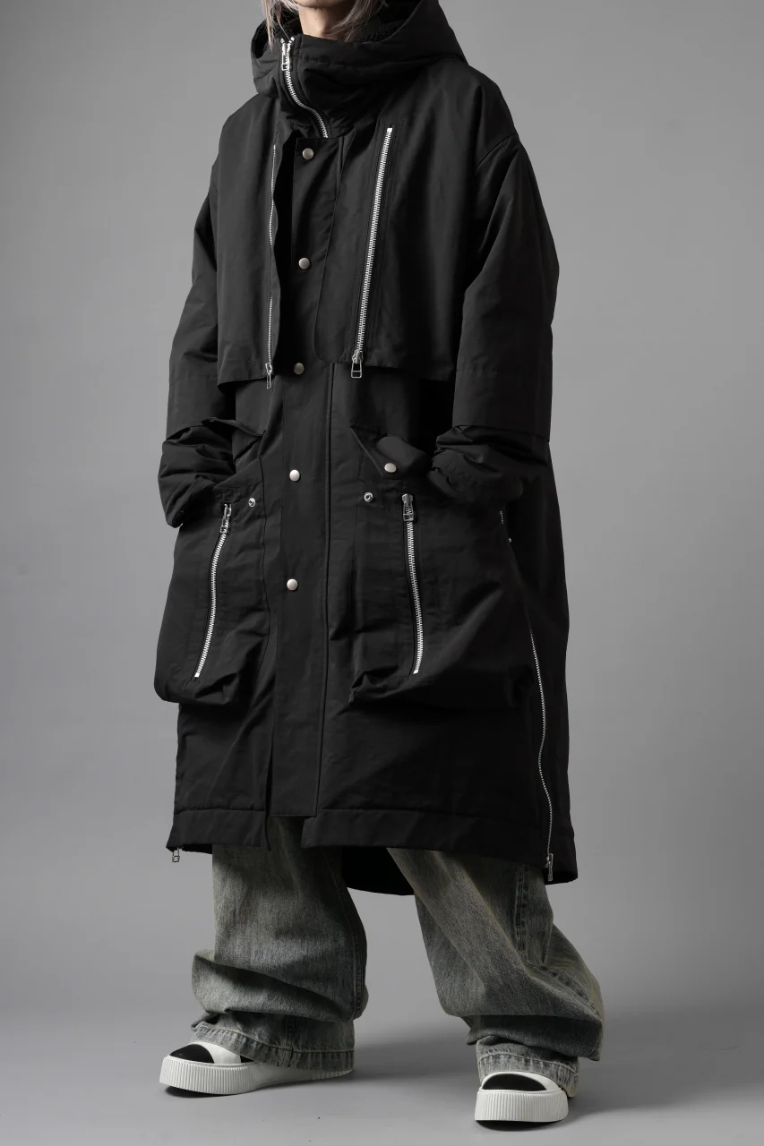 A.F ARTEFACT ZIP HOODIE COAT / TEDDY BOA FLEECE LINING (BLACK) - Image 27