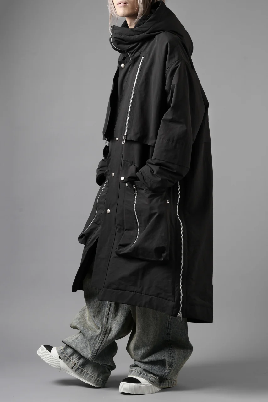 A.F ARTEFACT ZIP HOODIE COAT / TEDDY BOA FLEECE LINING (BLACK) - Image 28